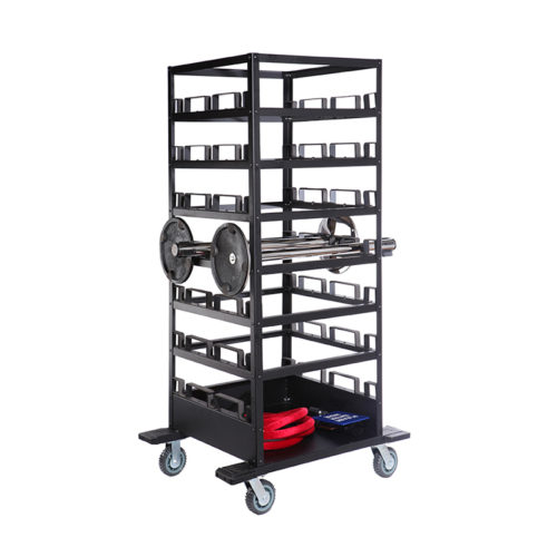 18-21 Post Storage Cart with Stanchions_9048-1H